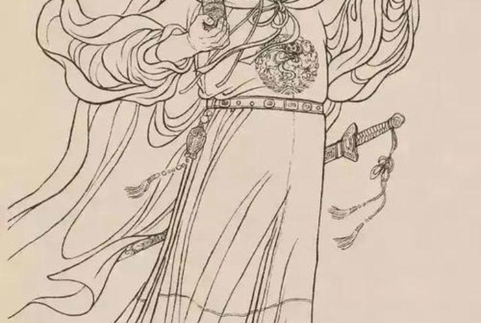 中国历史人物白描画像高清图 历代白描人物画谱