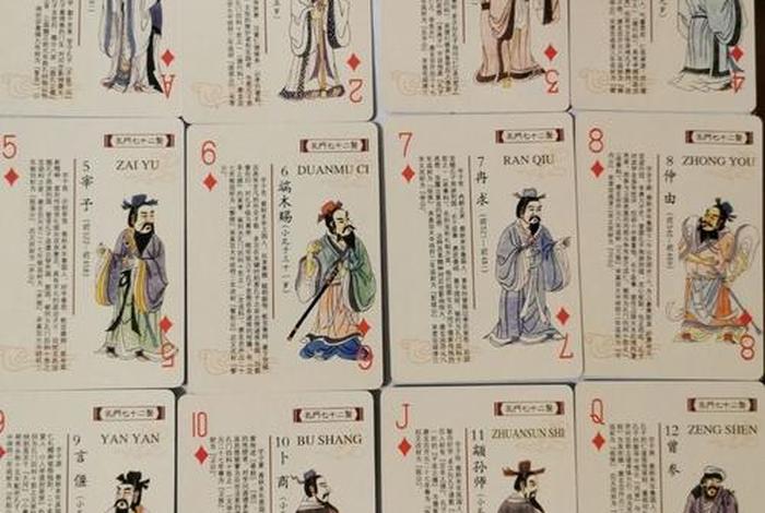 中国扑克牌上的历史人物 扑克牌十二种历史人物 中国扑克牌上的历史人物 扑克牌十二种历史人物