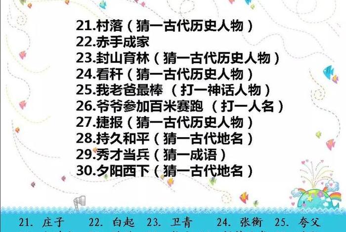 历史人物之谜 - 历史人物谜语及答案查询 历史人物之谜 - 历史人物谜语及答案查询