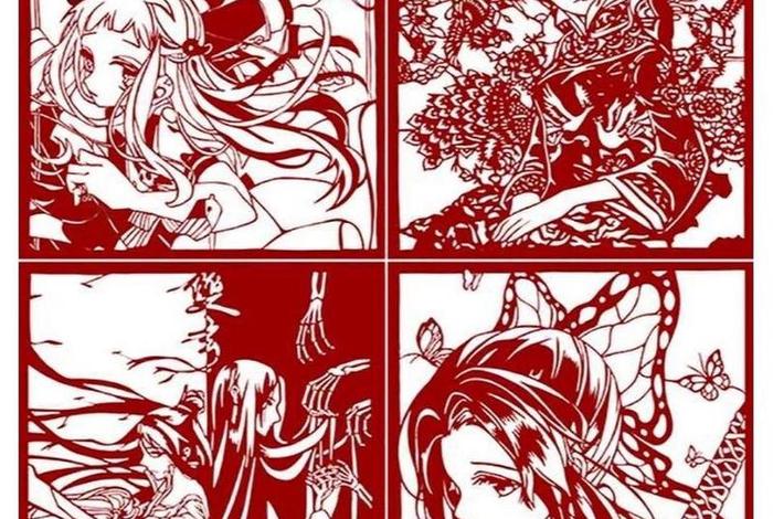 刻纸中国风人物 - 刻纸图案古典人物 刻纸中国风人物 - 刻纸图案古典人物