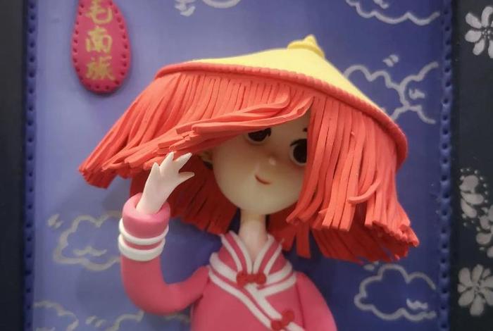 民族人物黏土教程 民族粘土画 民族人物黏土教程 民族粘土画