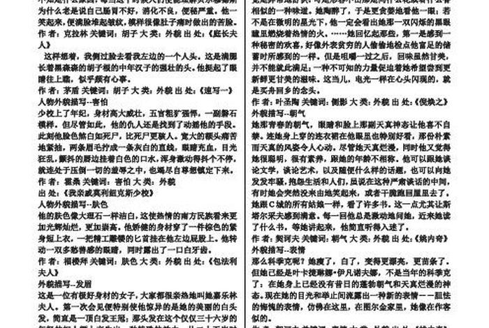 中国历史人物外貌描写 - 历史人物外貌描写片段摘抄 中国历史人物外貌描写 - 历史人物外貌描写片段摘抄