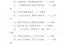 历史上爱国名言 历史爱国名言警句