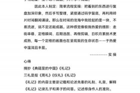 典籍里的中国的人物叙述 - 典籍里的中国的人物叙述作文