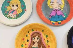 纸盘历史人物画（纸盘人物造型）