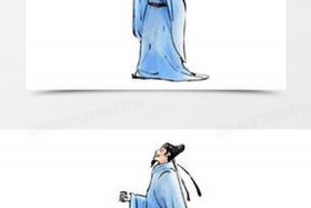 水墨风历史人物，水墨风人物画