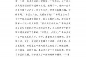 历史上对秦始皇的评价 - 对秦始皇的评论