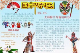 爱国英雄榜梅兰芳手抄报，关于爱国人物故事梅兰芳