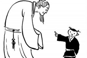 历史人物孔融的简笔画、孔融怎么画？