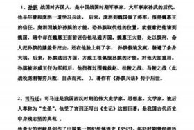 中国历史重要人物及事件 - 中国历史典型人物事例
