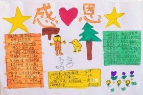 三年级关于感恩的手抄报（三年级关于感恩的手抄报简单又漂亮）
