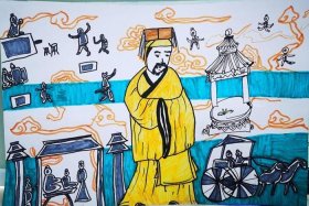 中国历史绘画儿童作品、中国历史的绘画