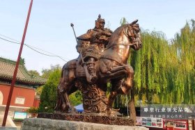 历史人物骑马雕像、古代骑马人物雕塑