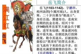 中国的历史人物岳飞故事；中国的历史人物岳飞故事简介