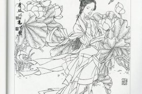 中国古代人物白描速写 中国古代白描人物名画