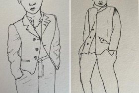 人物速写简图；人物速写简图素材