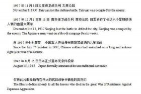 中英双语电影中国历史、中国历史 英文翻译