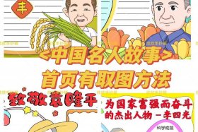 中国历史人物及事件手抄报；中国历史人物小报