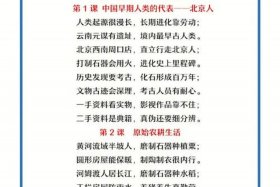 中国历史速记口诀、初中历史就背一张表