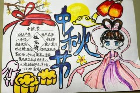 历史人物与中秋节手抄报；历史人物或历史故事手抄报