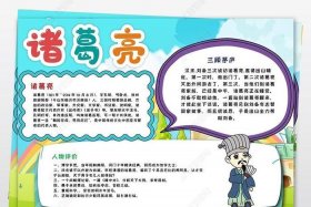 历史人物诸葛亮手抄报，历史人物诸葛亮手抄报图片