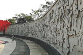 中国历史文化塑像、中国历史文化墙