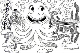 儿童简笔画白描 - 儿童画白描画图片大全