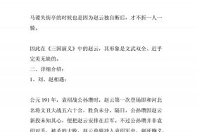 历史人物赵云的故事200字（历史人物赵云的故事200字概括）