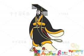 历史人物肖像简笔画；历史人物的画象怎么画