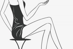 现代女性人物创意画；现代人物简笔画女孩