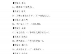 三国人物谜题及答案，三国人名谜语及答案