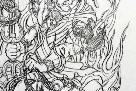 中国历史人物的纹身 中国人物纹身手稿