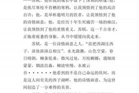 历史人物苏轼作文；苏轼其人作文500字