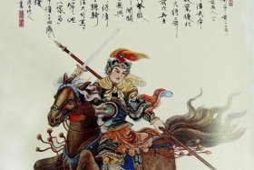 中国古代英雄人物摆件 - 古代英雄画像