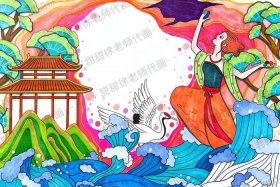 纸盘画古代神话人物（神话故事纸盘画怎么画最简单？）