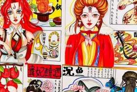 画一个历史人物漫画,并配简短相关文字，画一位历史人物