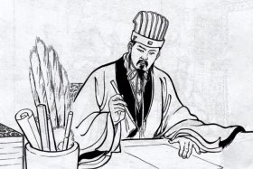 中国历史古代人物手绘图；中国历史人物画