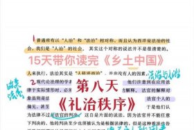 乡土中国礼治秩序，乡土中国礼治秩序概念