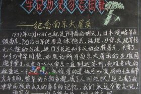 历史人名黑板报 历史的黑板报