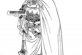 中国历史人物白描画像高清版，中国古代人物白描速写