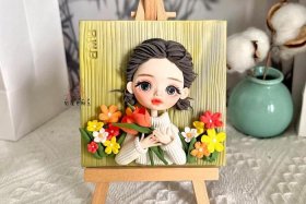 黏土人物手工图片、粘土人物作品图片