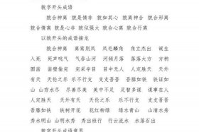 人物外貌的成语故事；描写人物外貌故事的成语