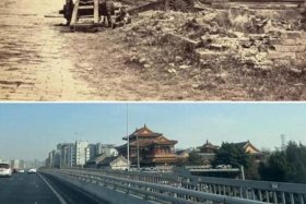 中国以前的照片和现在的照片图片，以前的中国和现在的中国图片对比