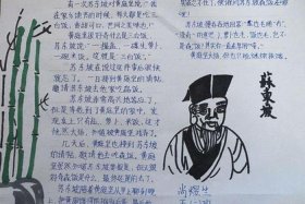 历史人物苏轼手抄报、苏轼的手抄报怎么画视频