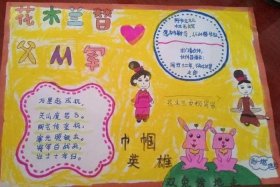 中国历史人物木兰图片、历史人物花木兰手抄报