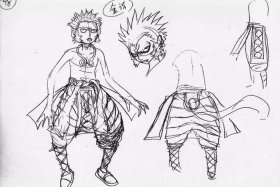 西行纪人物简笔画 西行纪人物壁纸