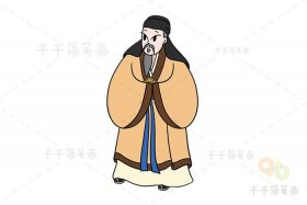 历史卡通人物，历史动漫人物简笔画