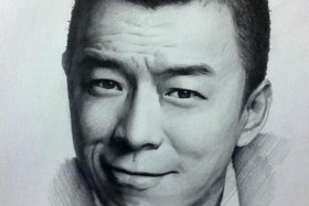 现代明星白描人物画像（现代明星白描人物画像图）