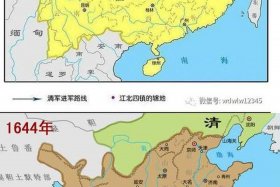 清军入关初期中国形势图，清军入关概况