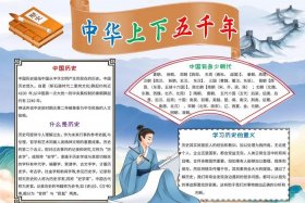 中国历史五千年简介、中国五千年历史简介内容